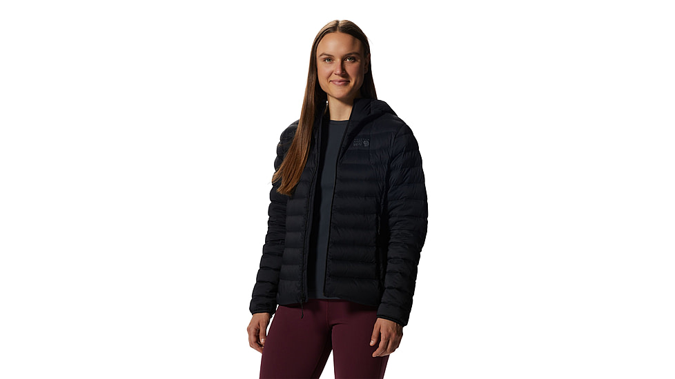 Mountain Hardwear Deloro Down Full Zip Hoody - Womens, Black, Medium, 2004161010-Black-M
