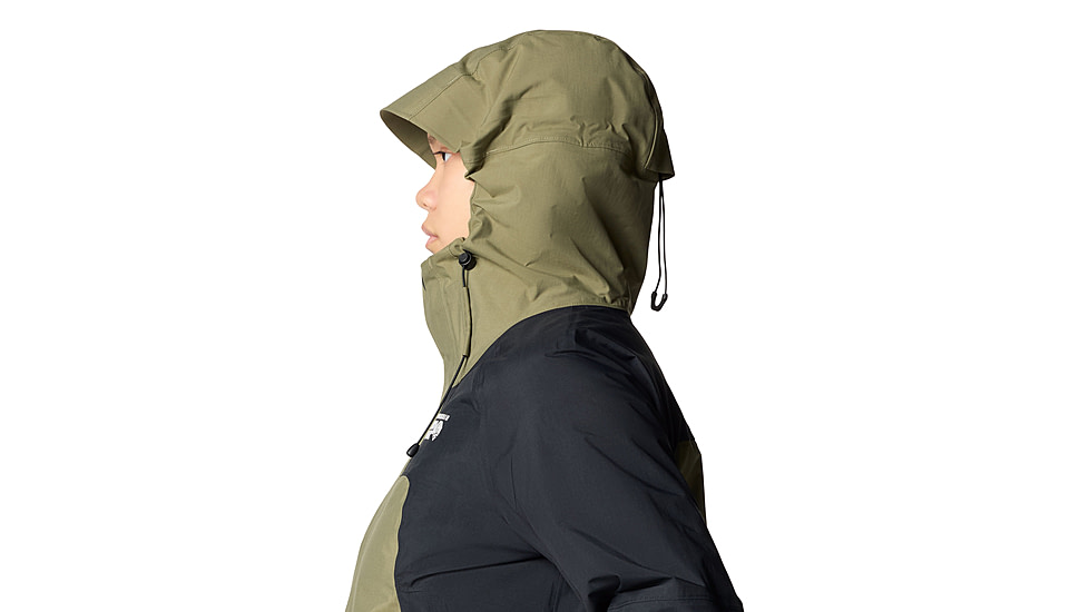 Mountain Hardwear Dry Times Hooded Jacket - Womens, Mission Olive, Black, S, 190423045839