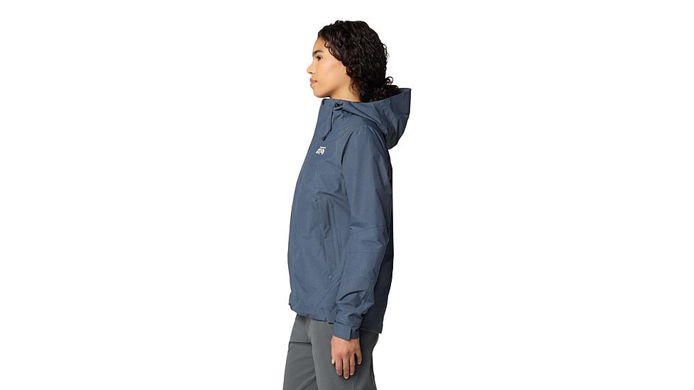 Mountain Hardwear Dry Times Hooded Jacket - Womens, Moon Blue, S, 190423045884