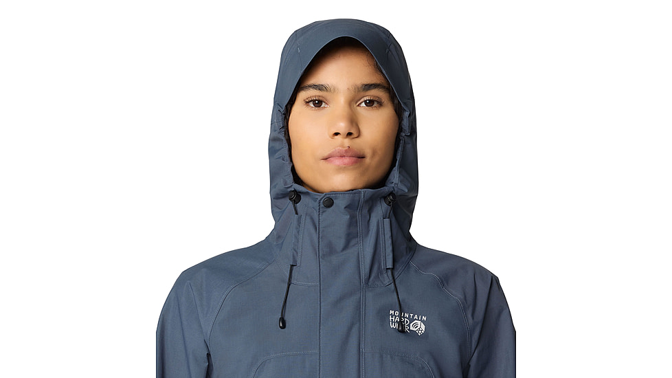 Mountain Hardwear Dry Times Hooded Jacket - Womens, Moon Blue, S, 190423045884