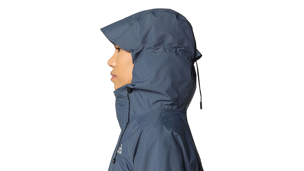 Mountain Hardwear Dry Times Hooded Jacket - Womens, Moon Blue, S, 190423045884