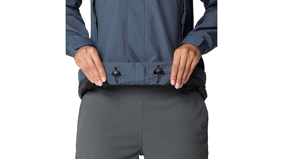 Mountain Hardwear Dry Times Hooded Jacket - Womens, Moon Blue, S, 190423045884