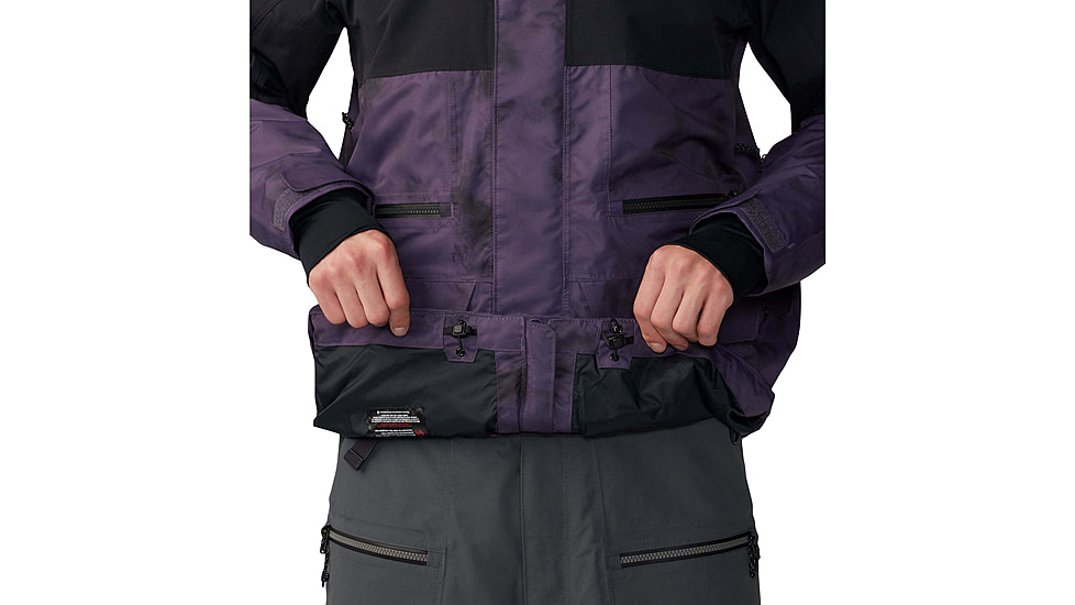 Mountain Hardwear First Tracks Jacket - Mens, Blurple Ice Dye Print, Large, 2043331598BIDP-L