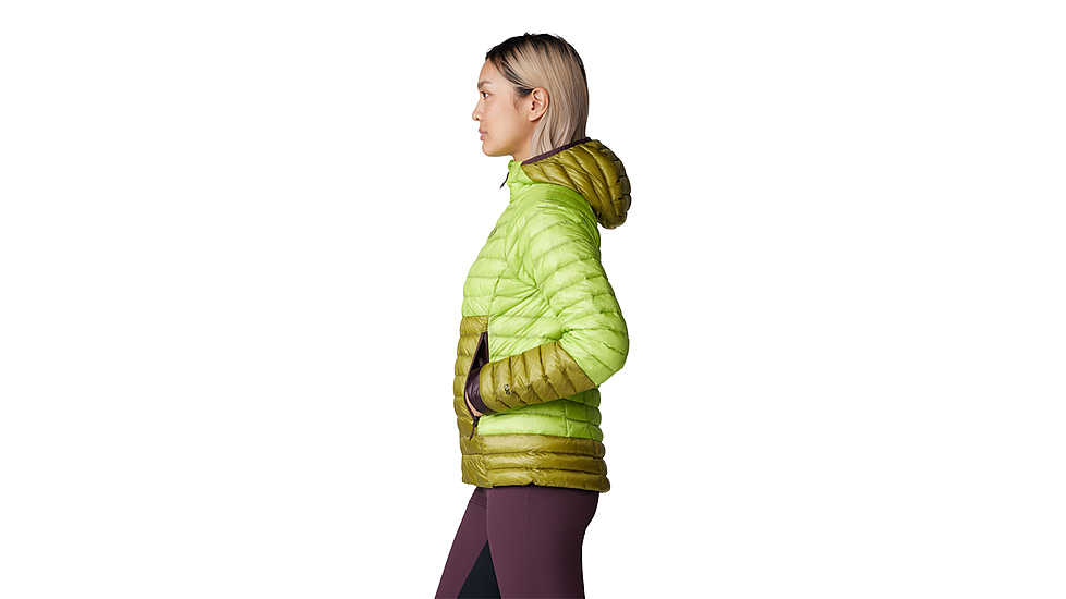 Mountain Hardwear Ghost Whisperer Hoody - Womens, Citron Glow, Extra Large, 2104731378-XL