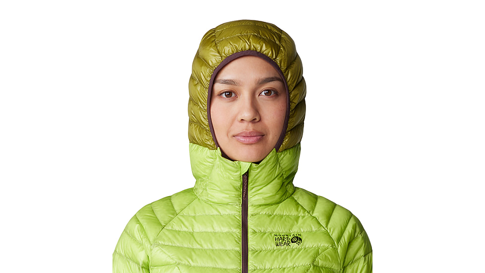 Mountain Hardwear Ghost Whisperer Hoody - Womens, Citron Glow, Extra Large, 2104731378-XL