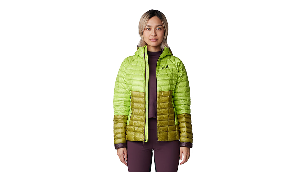 Mountain Hardwear Ghost Whisperer Hoody - Womens, Citron Glow, Extra Large, 2104731378-XL