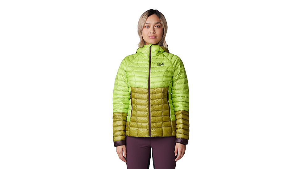 Mountain Hardwear Ghost Whisperer Hoody - Womens, Citron Glow, Extra Large, 2104731378-XL