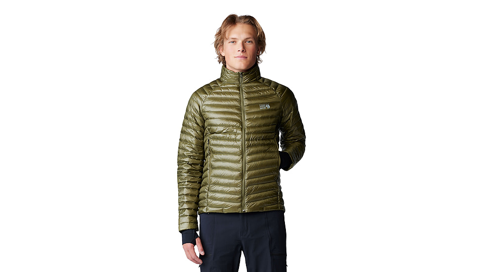Mountain Hardwear Ghost Whisperer Jacket - Men's, Combat Green, S, 2104461-353-S