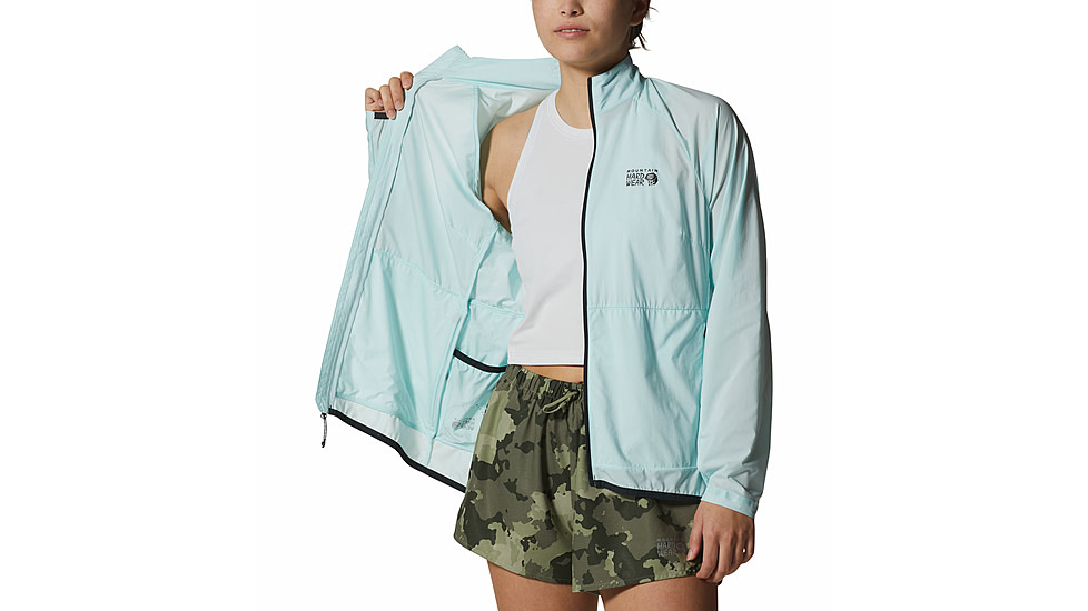 Mountain Hardwear Kor AirShell Full Zip Jackets - Womens, Pale Ice, Extra Large, 1985081428-Pale Ice-XL