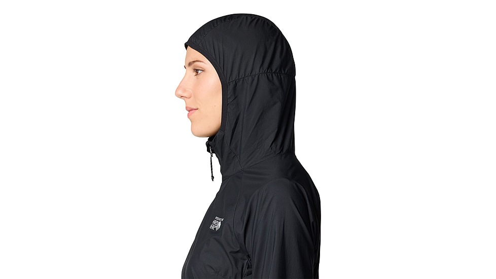 Mountain Hardwear Kor Airshell Hooded Jacket - Womens, Black, XS, 190423039821