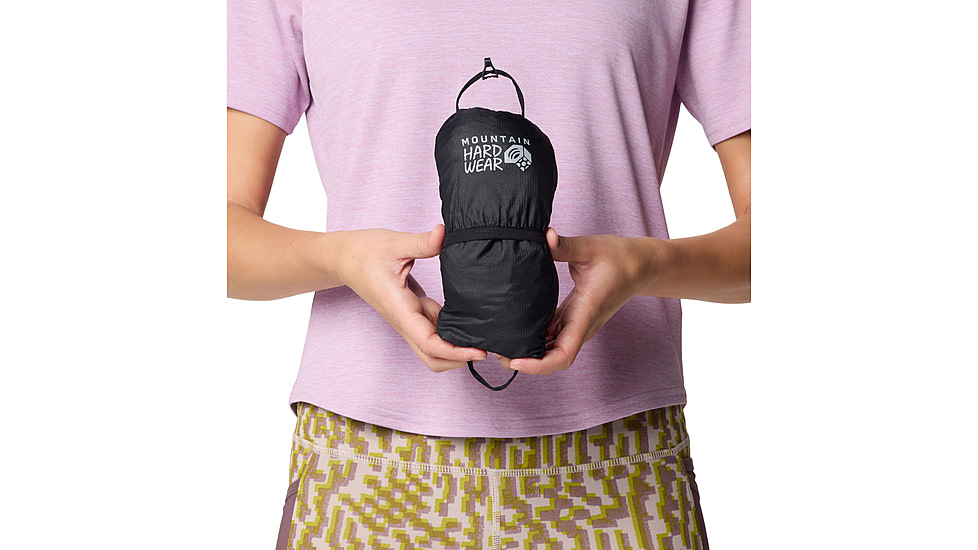 Mountain Hardwear Kor Airshell Hooded Jacket - Womens, Black, XS, 190423039821