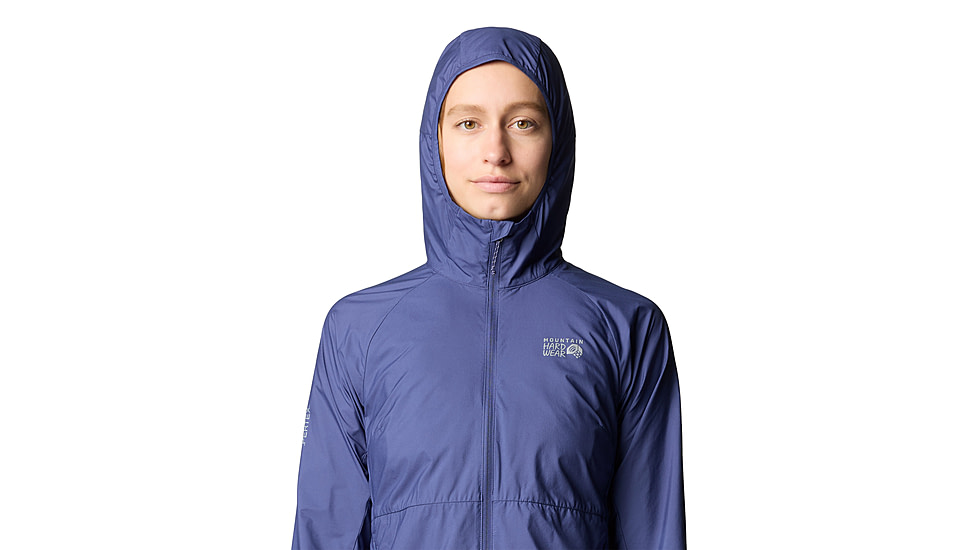Mountain Hardwear Kor Airshell Hooded Jacket - Womens, Lapis Dusk, XS, 190423039777