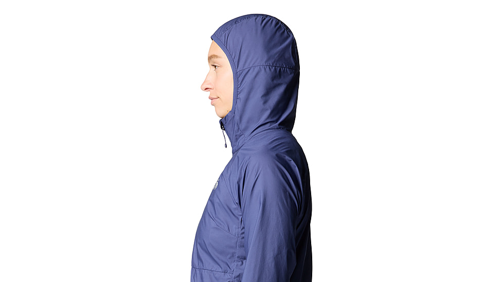 Mountain Hardwear Kor Airshell Hooded Jacket - Womens, Lapis Dusk, XS, 190423039777