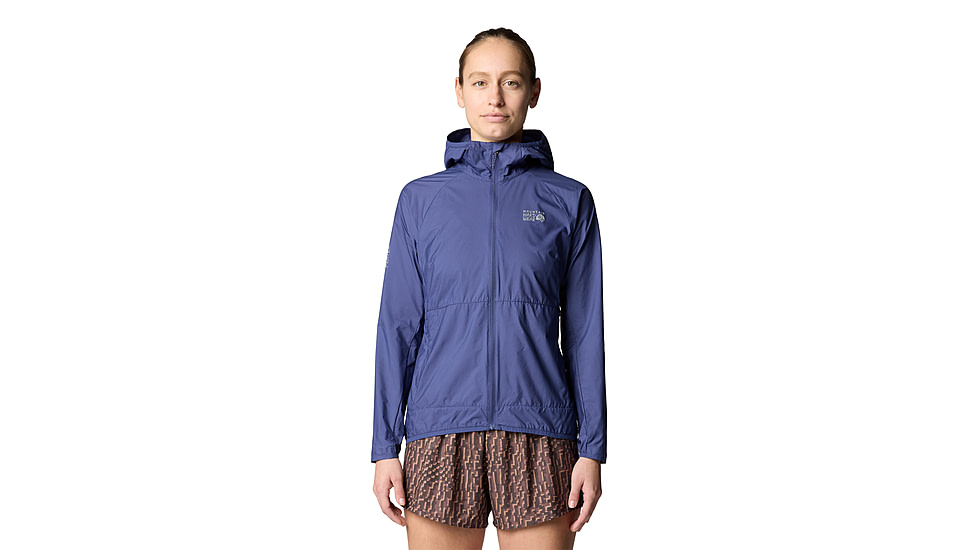 Mountain Hardwear Kor Airshell Hooded Jacket - Womens, Lapis Dusk, XS, 190423039777