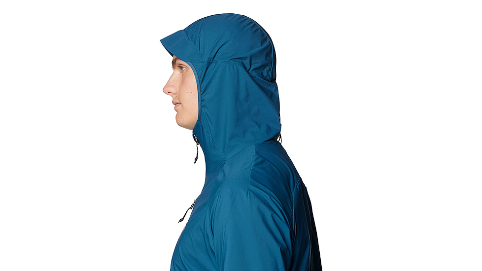 Mountain Hardwear Kor AirShell Hybrid Hooded Jacket - Mens, Dark Caspian, M, 190423029457