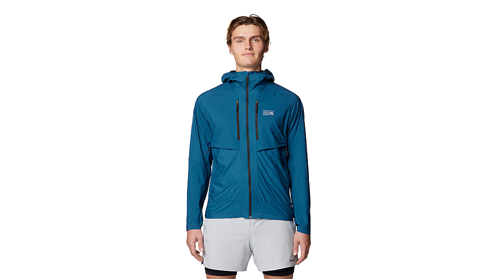 Mountain Hardwear Kor AirShell Hybrid Hooded Jacket - Mens, Dark Caspian, M, 190423029457