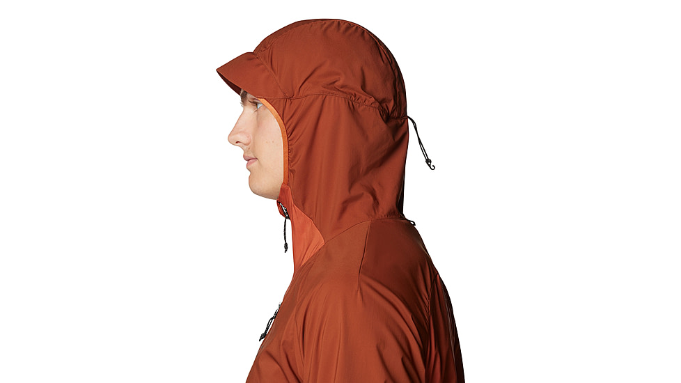 Mountain Hardwear Kor AirShell Hybrid Hooded Jacket - Mens, Iron Oxide, Raw Carnelian, S, 190423029419