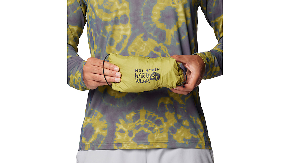 Mountain Hardwear Kor AirShell Hybrid Hooded Jacket - Mens, Vetiver, Moon Moss, L, 190423029549