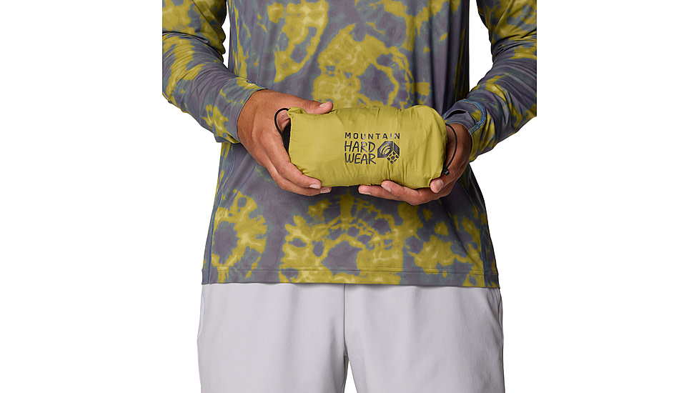 Mountain Hardwear Kor AirShell Hybrid Hooded Jacket - Mens, Vetiver, Moon Moss, L, 190423029549