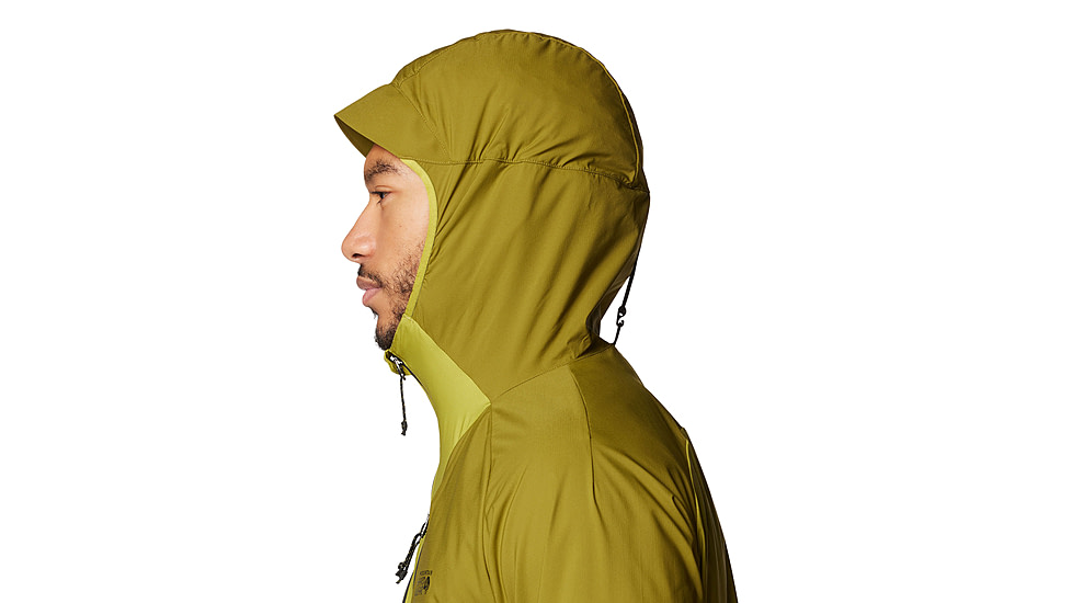 Mountain Hardwear Kor AirShell Hybrid Hooded Jacket - Mens, Vetiver, Moon Moss, L, 190423029549
