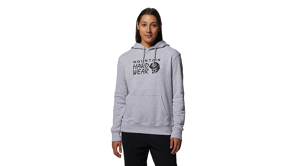 Mountain Hardwear Logo Pullover Hoody - Womens, Hardwear Grey H, Medium, 2016791057-HM