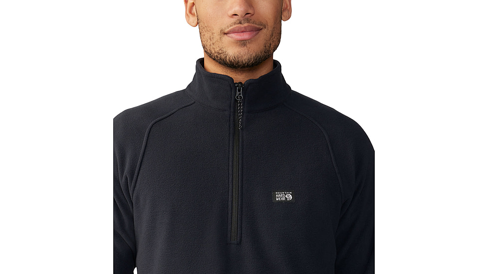Mountain Hardwear Microchill 1/4 Zip Pullover - Mens, 010, XL, 2104711-010-XL