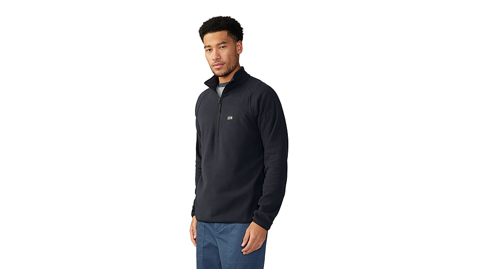 Mountain Hardwear Microchill 1/4 Zip Pullover - Mens, 010, XL, 2104711-010-XL
