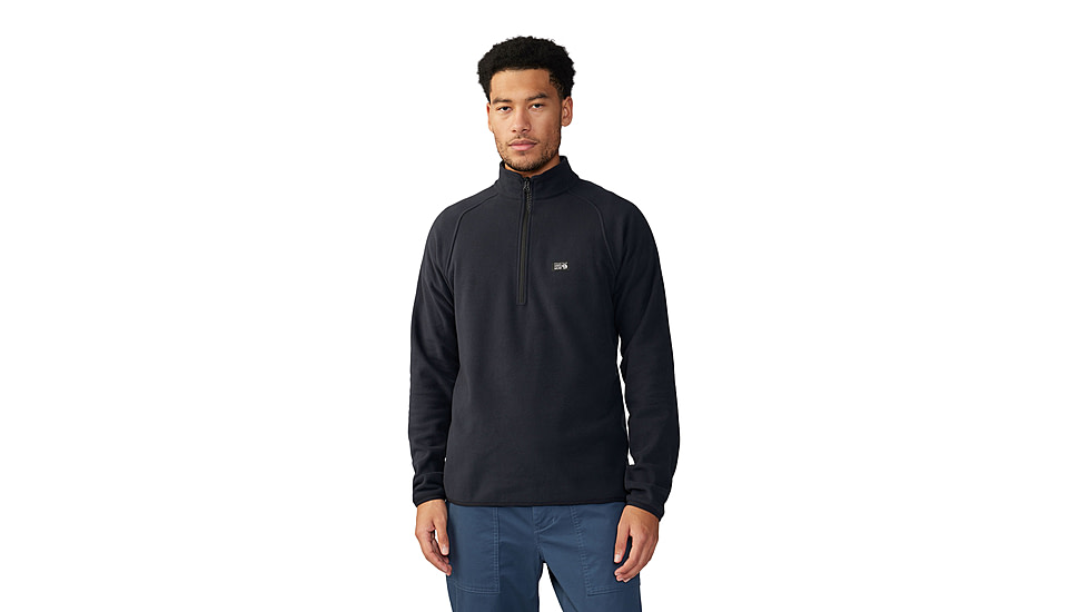 Mountain Hardwear Microchill 1/4 Zip Pullover - Mens, 010, XL, 2104711-010-XL