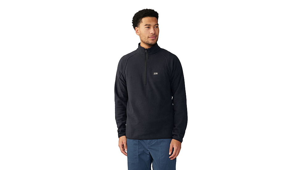 Mountain Hardwear Microchill 1/4 Zip Pullover - Mens, 010, XL, 2104711-010-XL