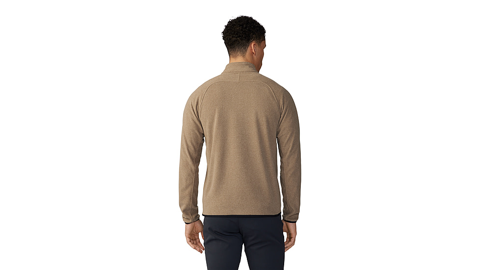 Mountain Hardwear Microchill 1/4 Zip Pullover - Mens, Trail Dust Heather, Large, 2104711249-L