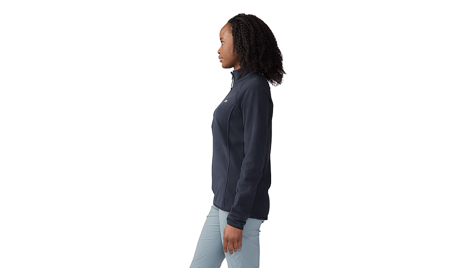 Mountain Hardwear Microchill 1/4 Zip Pullover - Women's, Black, L, 2104891-010-L