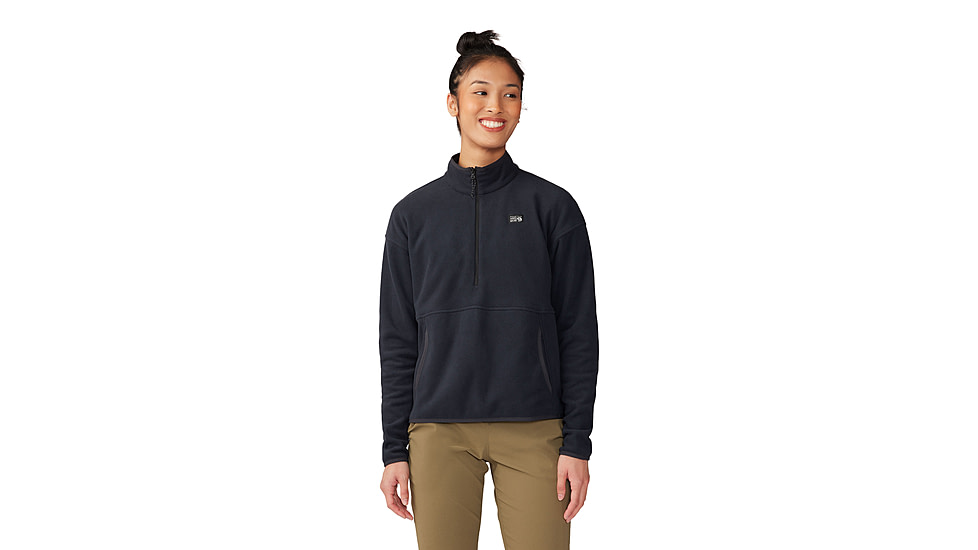 Mountain Hardwear Microchill Half Zip Sweatshirt - Womens, 010, S, 2104261-010-S