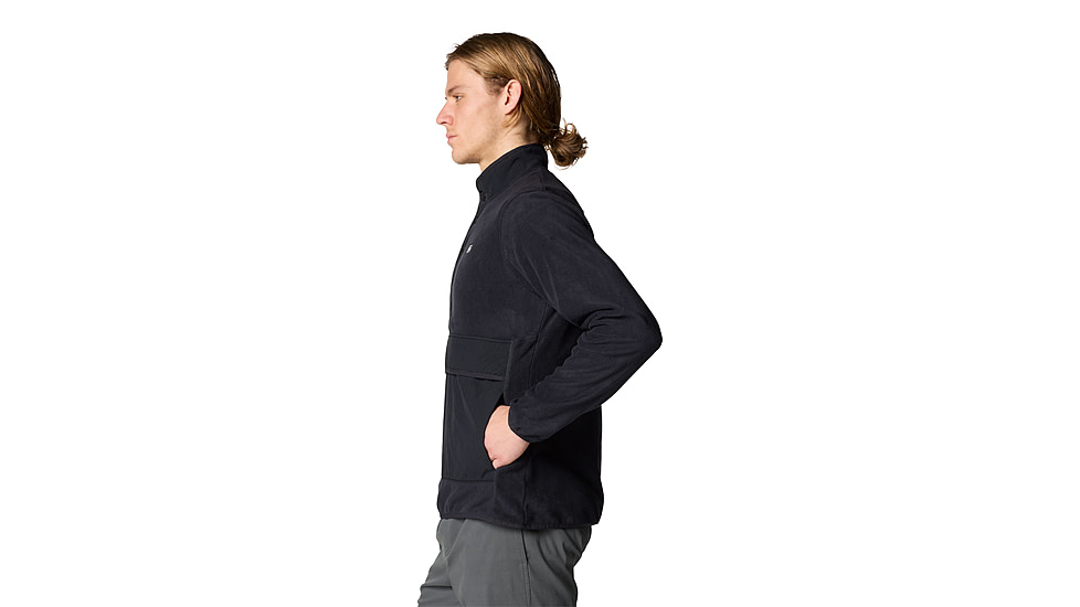 Mountain Hardwear Microchill Snap Pullover - Mens, 010, L, 2083681-010-L