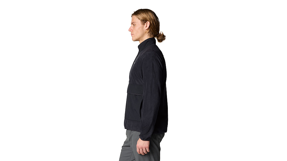 Mountain Hardwear Microchill Snap Pullover - Mens, 010, L, 2083681-010-L