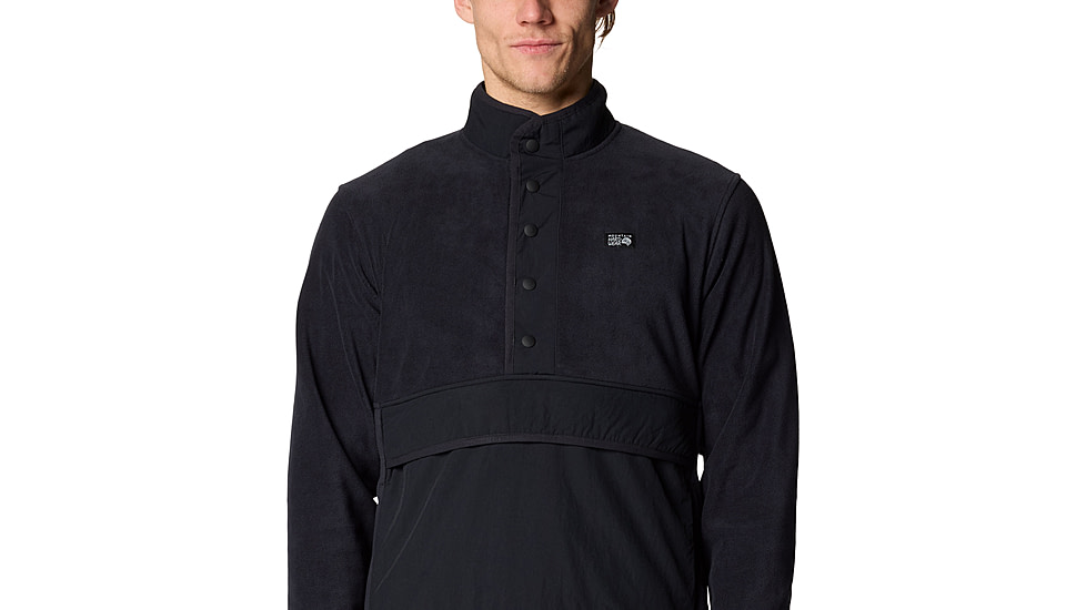 Mountain Hardwear Microchill Snap Pullover - Mens, 010, L, 2083681-010-L