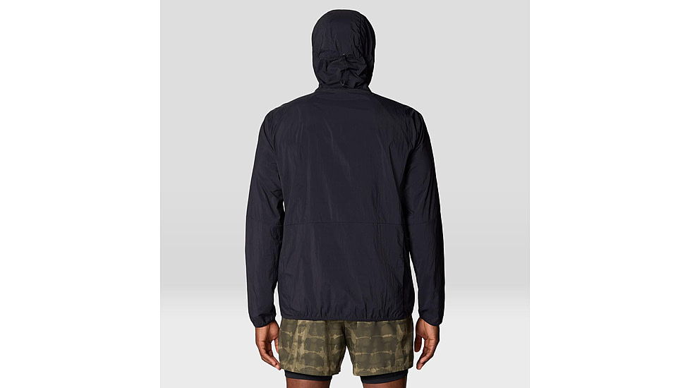 Mountain Hardwear Wind Veil Hooded Jacket - Men's, Black, S, 2146681-010-S