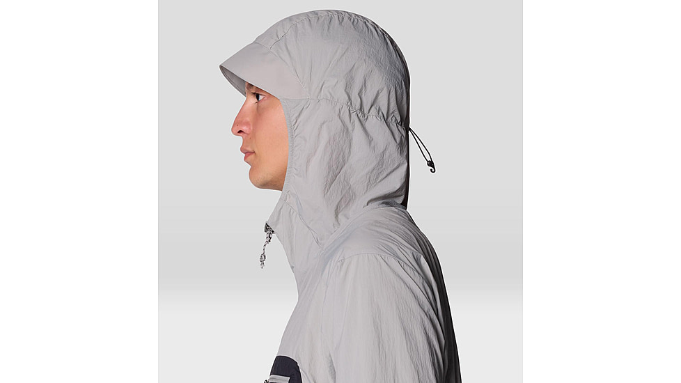 Mountain Hardwear Wind Veil Hooded Jacket - Men's, Approaching Storm, Half Moon Grey, XXL, 2146681-038-XXL