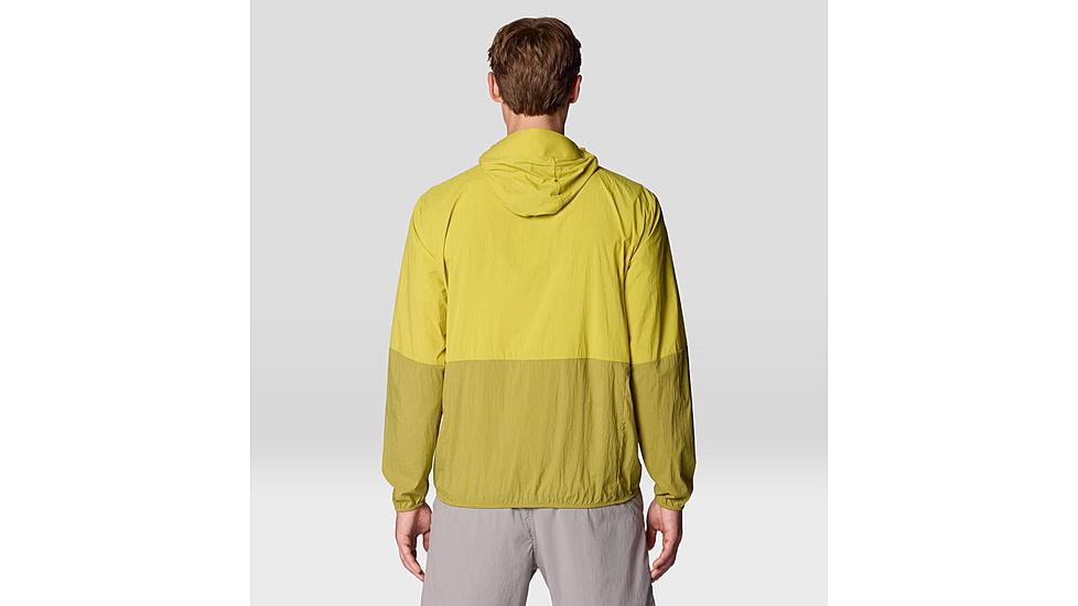 Mountain Hardwear Wind Veil Hooded Jacket - Men's, Bright Fatigue, Lucky Chard, XXL, 2146681-331-XXL