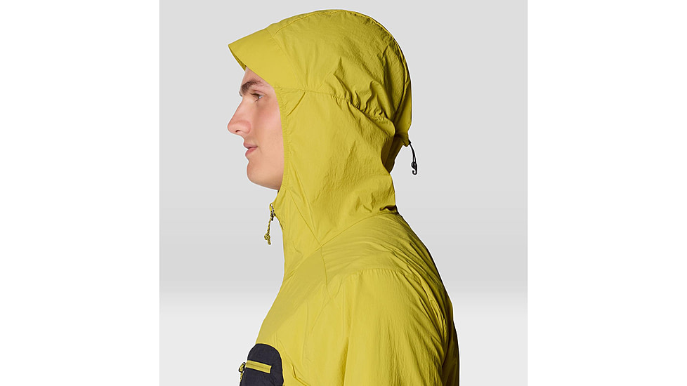 Mountain Hardwear Wind Veil Hooded Jacket - Men's, Bright Fatigue, Lucky Chard, XXL, 2146681-331-XXL