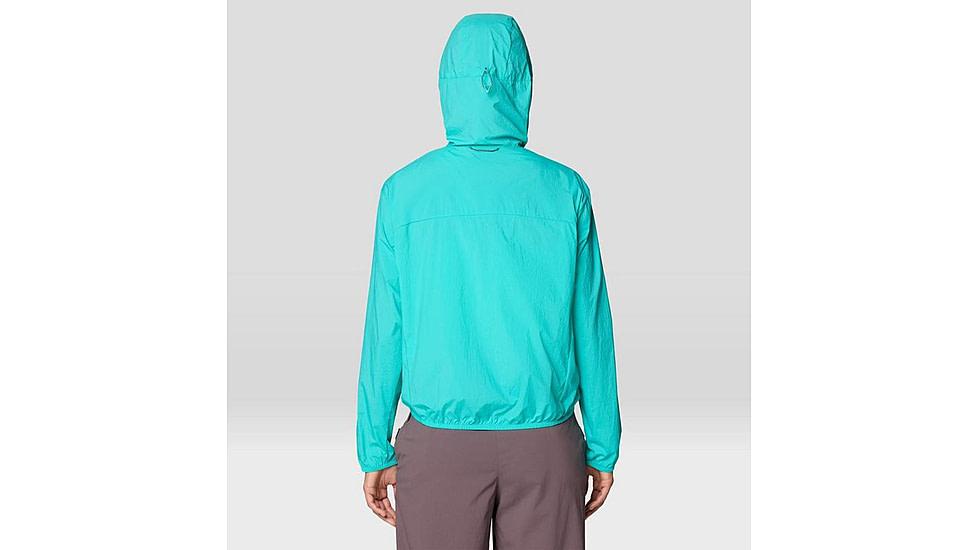 Mountain Hardwear Wind Veil Hooded Jacket - Women's, Aqua Marina, M, 2146771-354-M