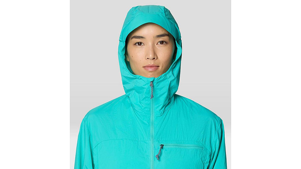 Mountain Hardwear Wind Veil Hooded Jacket - Women's, Aqua Marina, M, 2146771-354-M