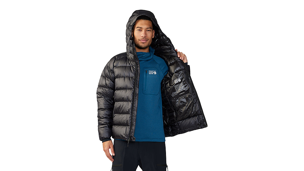 Mountain Hardwear Phantom Alpine Down Hooded Jacket - Mens, 010, S, 2092271-010-S