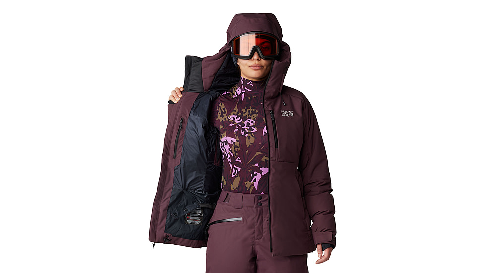 Mountain Hardwear Powder Maven Down Jacket - Womens, Blackberry, Extra Large, 2092931513-XL