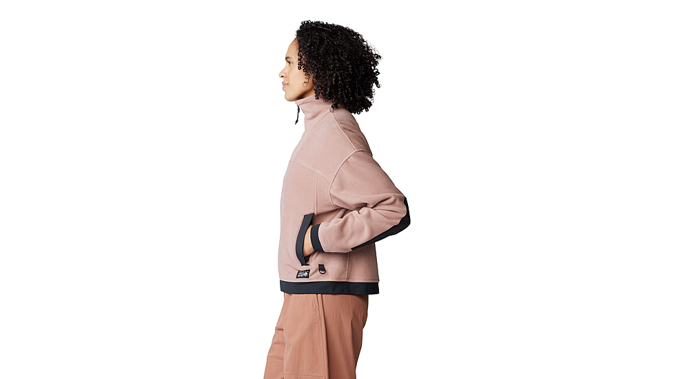 Mountain Hardwear Powder Maven Fleece Full Zip Jacket - Womens, Smokey Quartz, Large, 2077661642-L