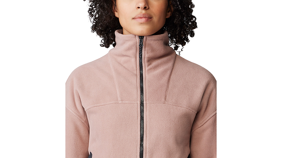 Mountain Hardwear Powder Maven Fleece Full Zip Jacket - Womens, Smokey Quartz, Large, 2077661642-L