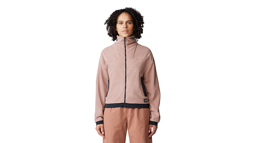 Mountain Hardwear Powder Maven Fleece Full Zip Jacket - Womens, Smokey Quartz, Large, 2077661642-L