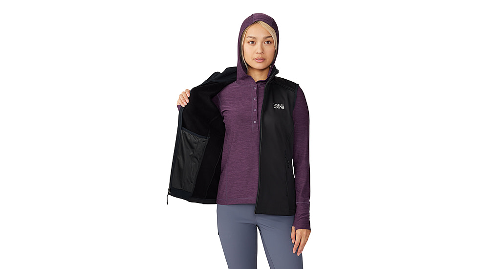 Mountain Hardwear Sendura Vest - Womens, Black, Small, 2104871010-S