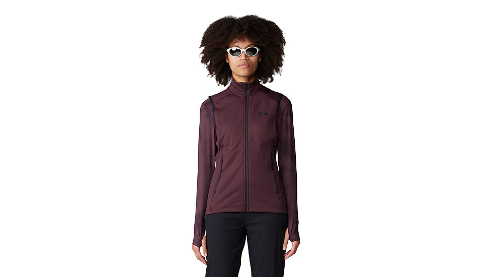 Mountain Hardwear Sendura Vest - Womens, Blackberry, Medium, 2104871513-M