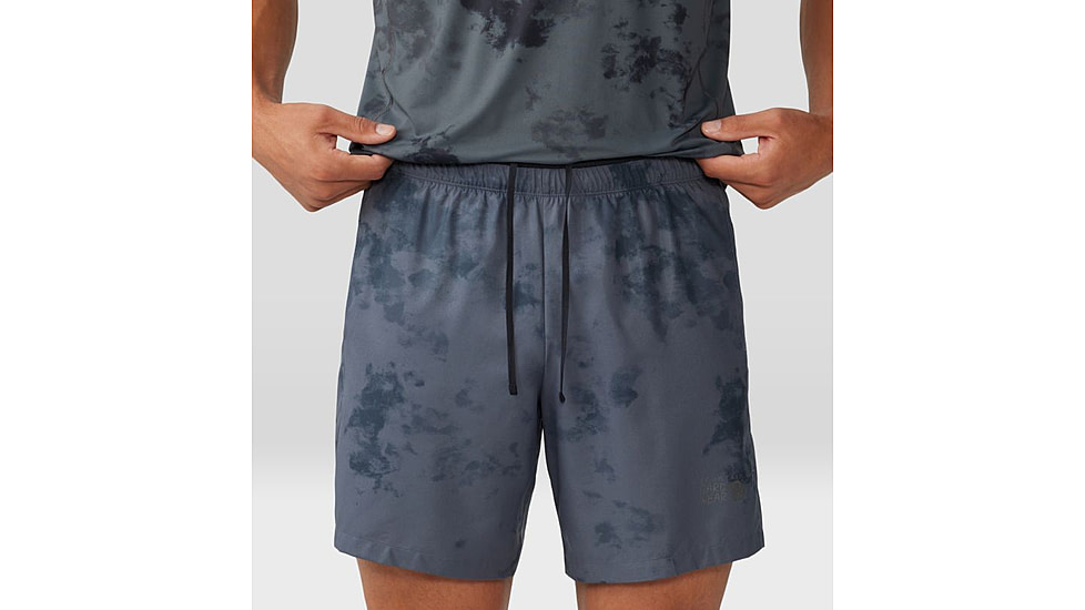 Mountain Hardwear Shade Lite Short - Mens, Long, Blue Slate Nebula Print, Extra Large, 1986811417-XL-L