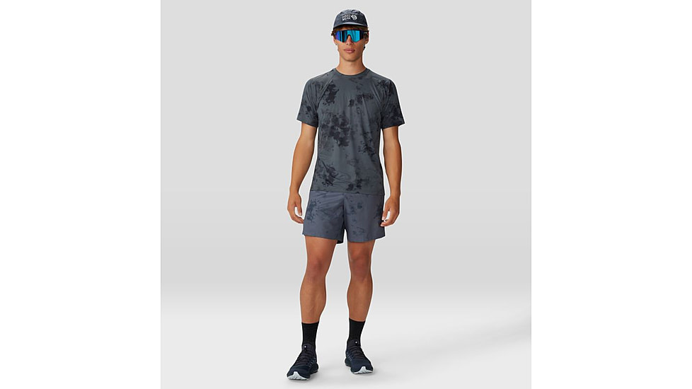 Mountain Hardwear Shade Lite Short - Mens, Long, Blue Slate Nebula Print, Extra Large, 1986811417-XL-L